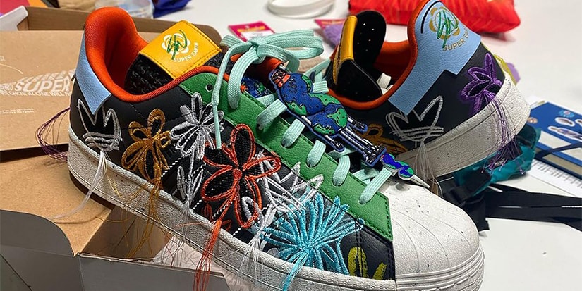 adidas gazelle silver green womens Adidas x Sean Wotherspoon Superstar SUPEREARTH – Extra Butter main image 0