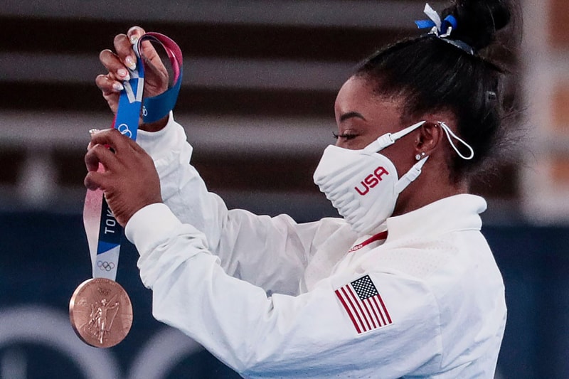Simone Biles Wins Bronze Medal Balance Beam Final Tokyo Olympics Gymnastics 