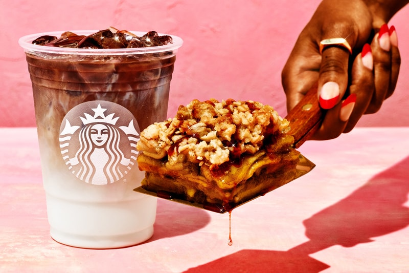 Starbucks Apple Crisp Macchiato Fall Flavor Iced Coffee Pie