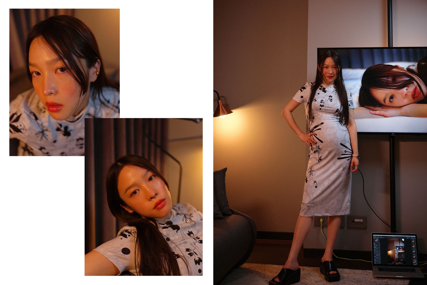 Suesasha Korean Beauty Content Creator YouTuber Influencer Mirror Makeup