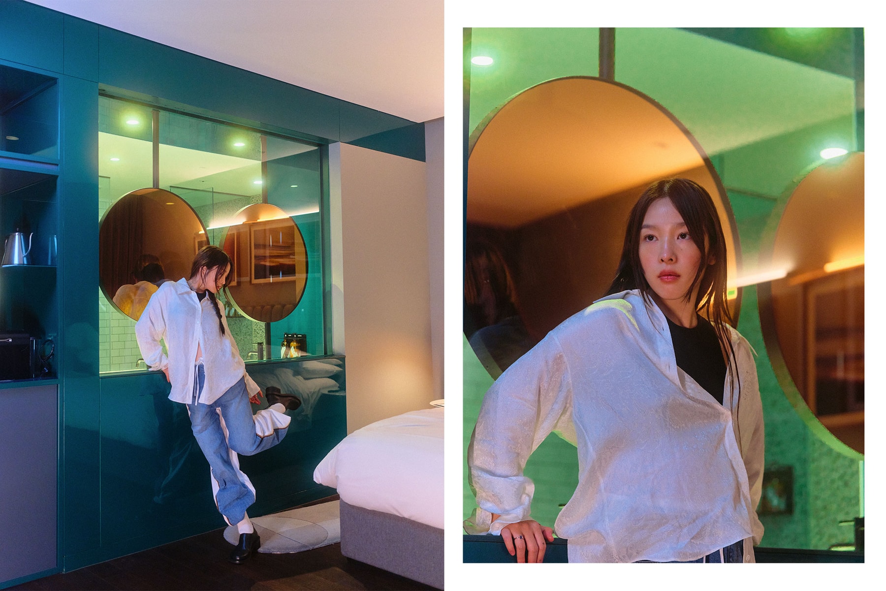 Suesasha Korean Beauty Content Creator YouTuber Influencer Mirror Makeup