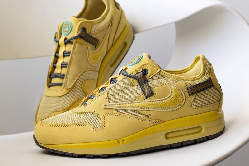 Travis Scott Nike Air Max 1 AM1 Cactus Jack Wheat Details Upper Laterals