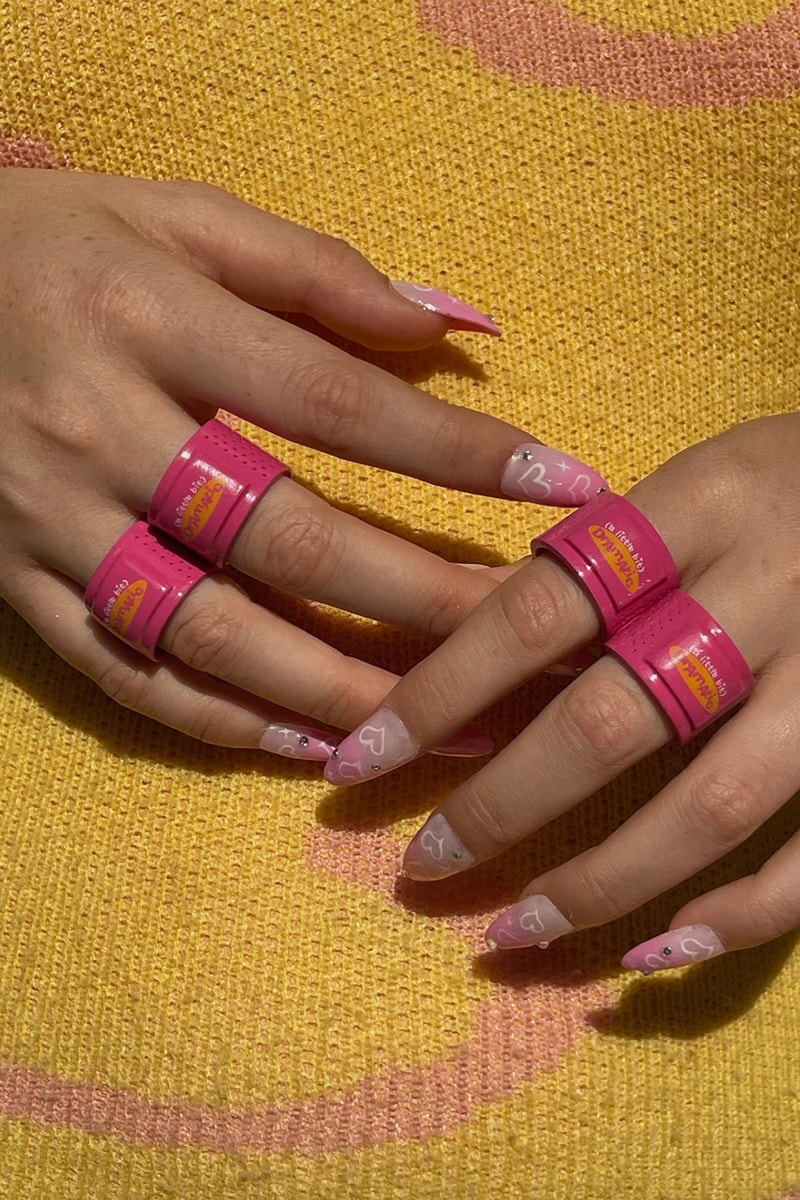 Urban Sophistication The Stronger Resin Rings Collection Jewelry Accessories pink
