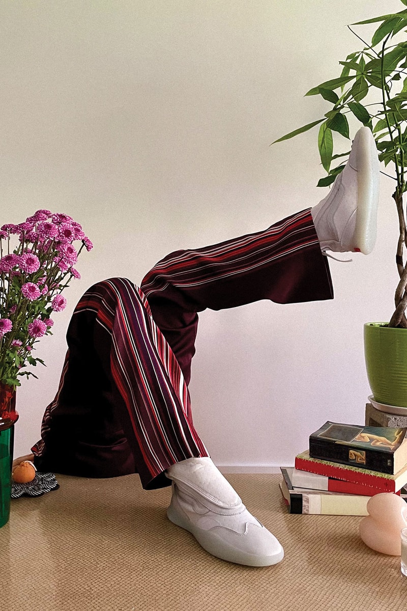 vault by vans boot skoot lx white sneakers stripe pants plants