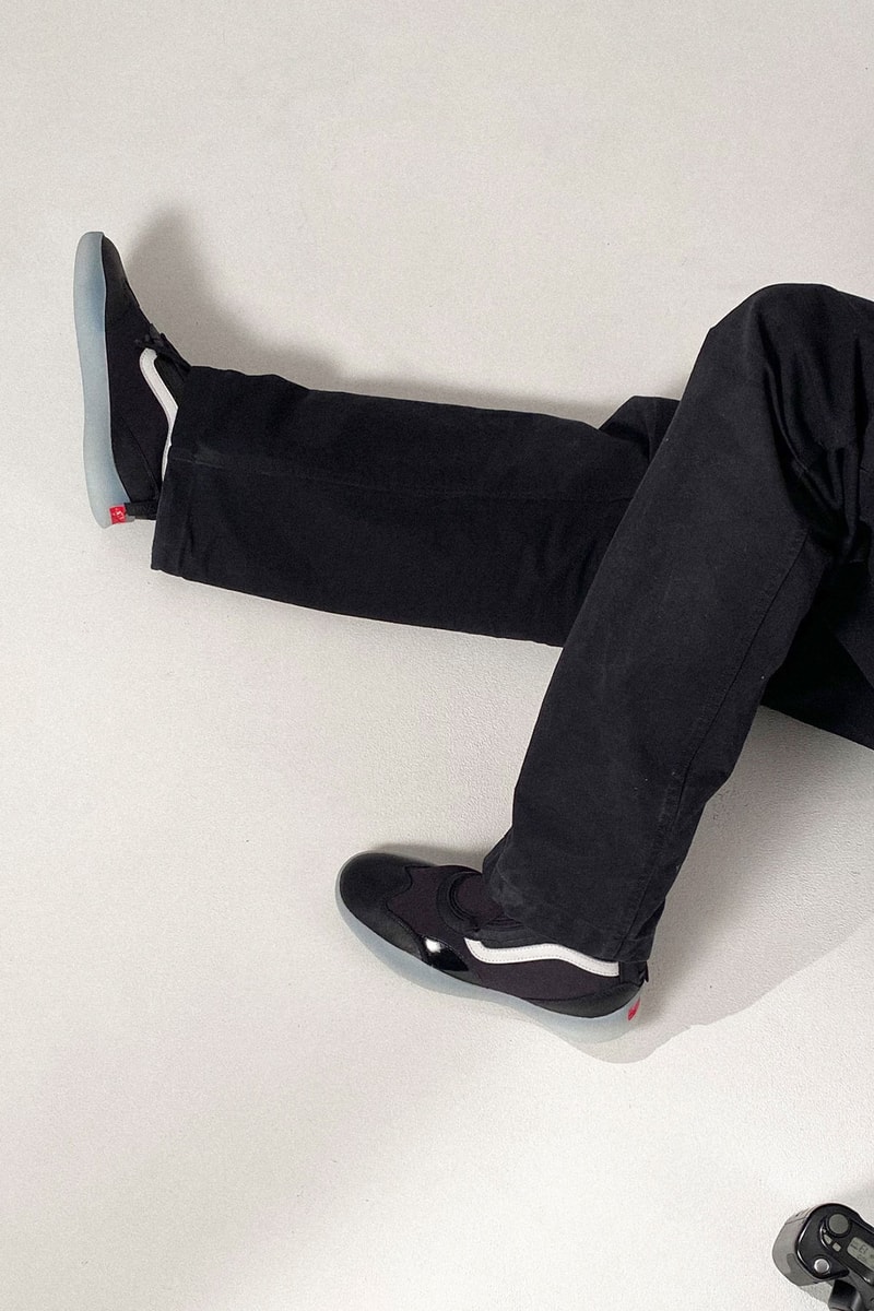 vault by vans boot skoot lx black pants trousers