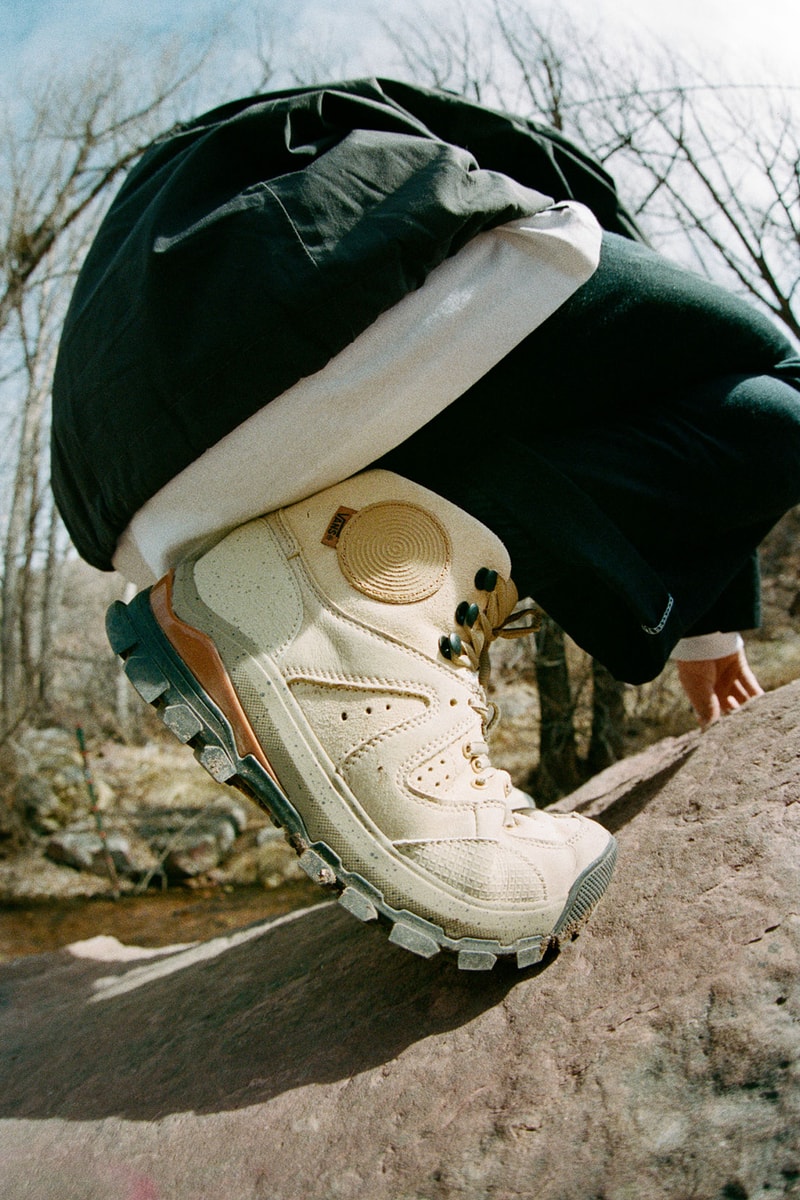 Vault by Vans AMZN TRL V3 LX Hiking Boots Shoes Taka Hayashi Beige On Foot