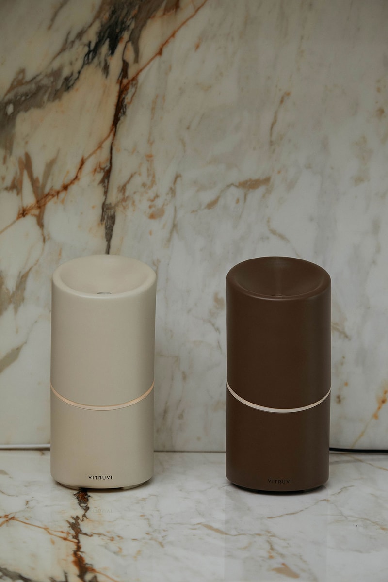 vitruvi Stay Diffusers Home Aroma Fragrances Oat Espresso Tabletop