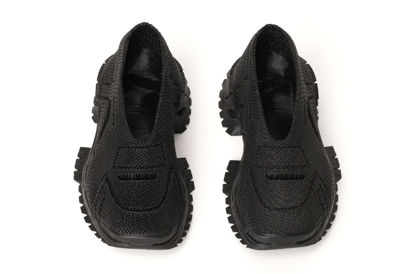 Customized sustainable 3D-Printed Matte gray chunky mini Sandals X Æ A-XII front view