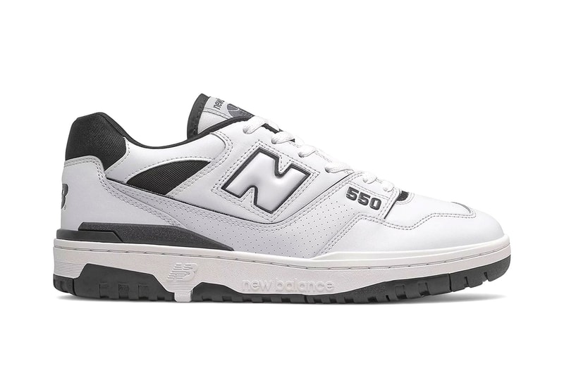 New Balance 550 "Black/White" side view