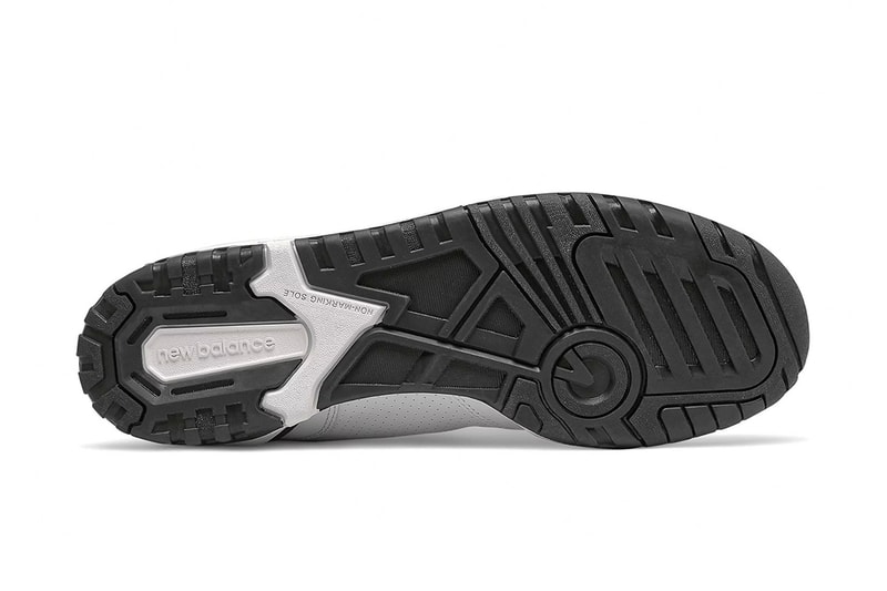 New Balance 550 "Black/White" bottom view
