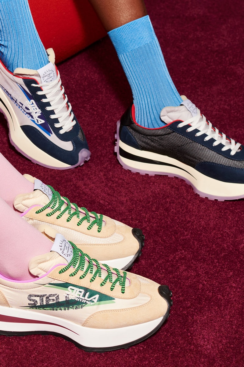 Stella Mcartney Reclypse sneaker yellow green pink black purple colorways