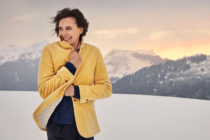 Ines de la Fressange x UNIQLO FW21 Collection outerwear jacket mountains