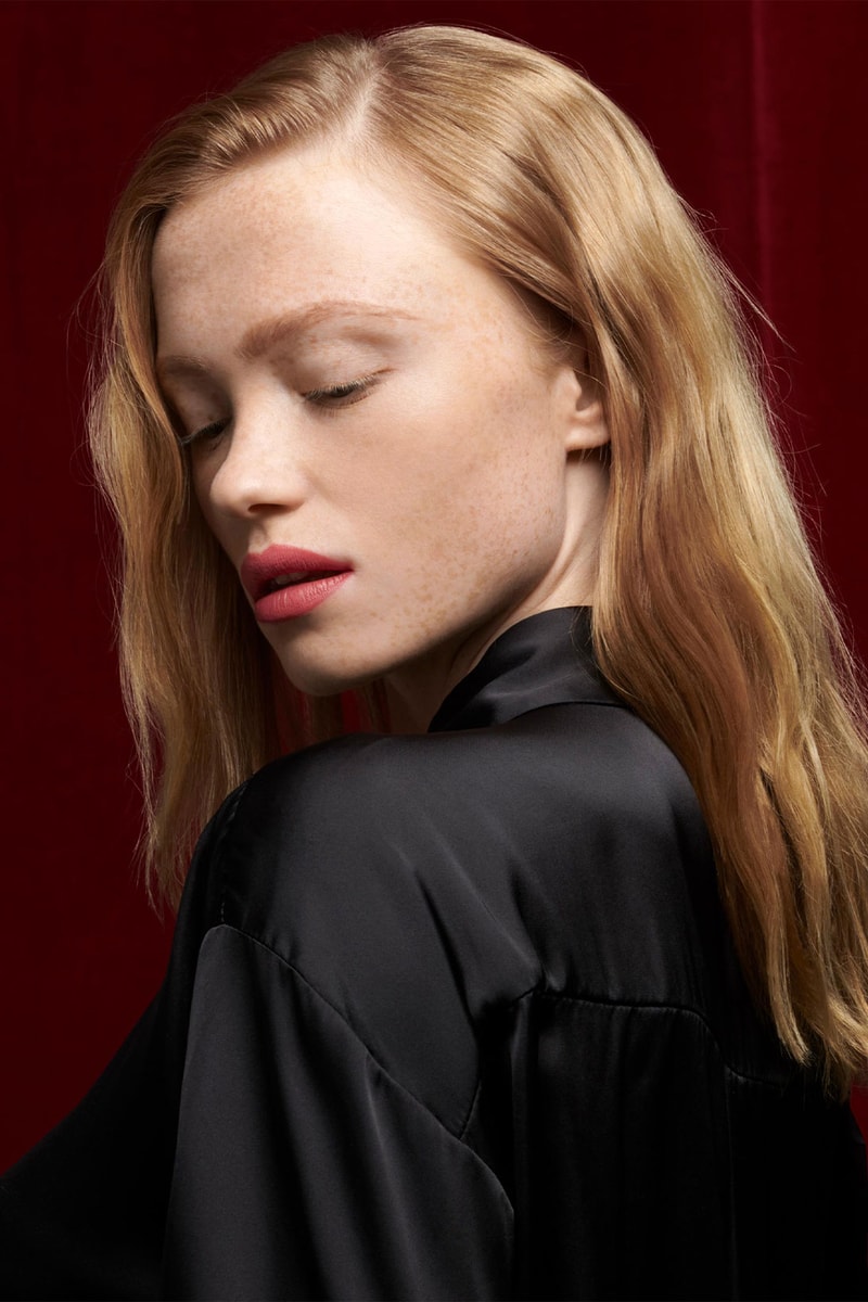 YSL Beauty “The Slim Velvet Radical” model soft orange shade