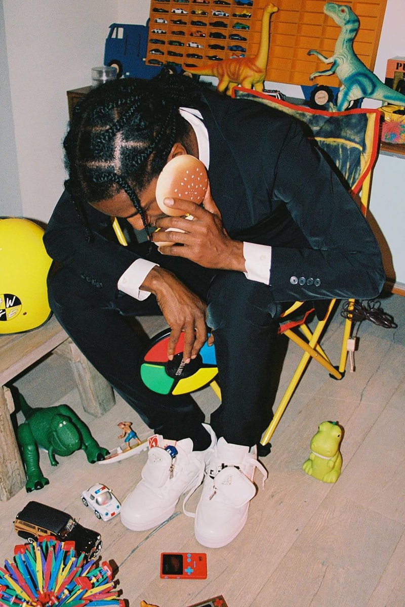 A$AP Rocky Prada adidas Forum Low Collaboration Sneakers Footwear Shoes Kicks