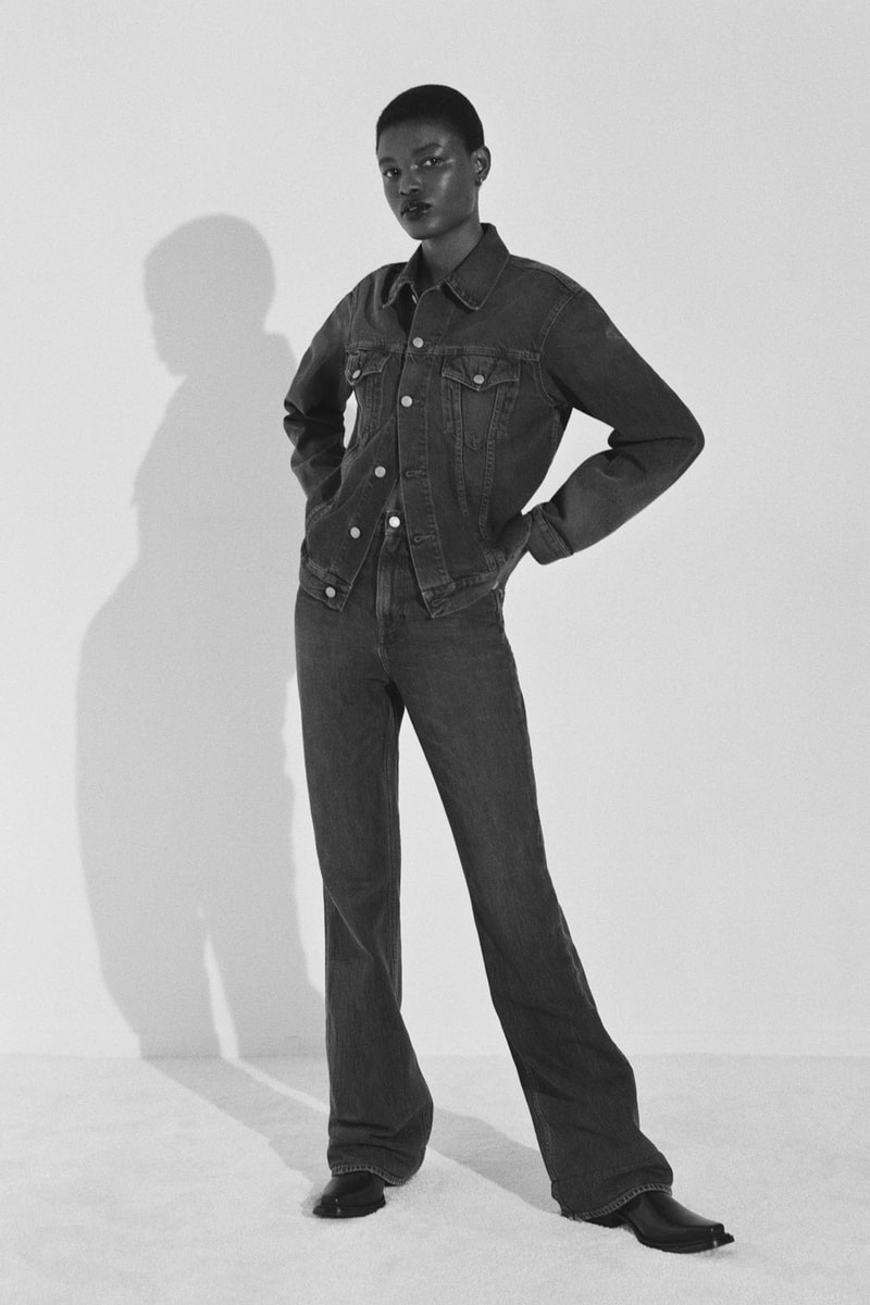 Acne Studios Fall Winter FW21 Denim Collection Flared Jeans Jacket
