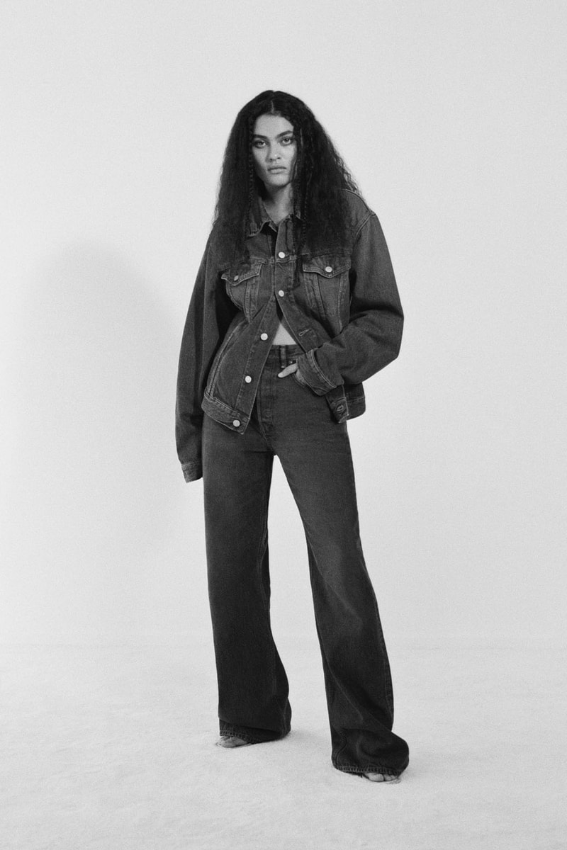 Acne Studios Fall Winter FW21 Denim Collection Flared Jeans jacket