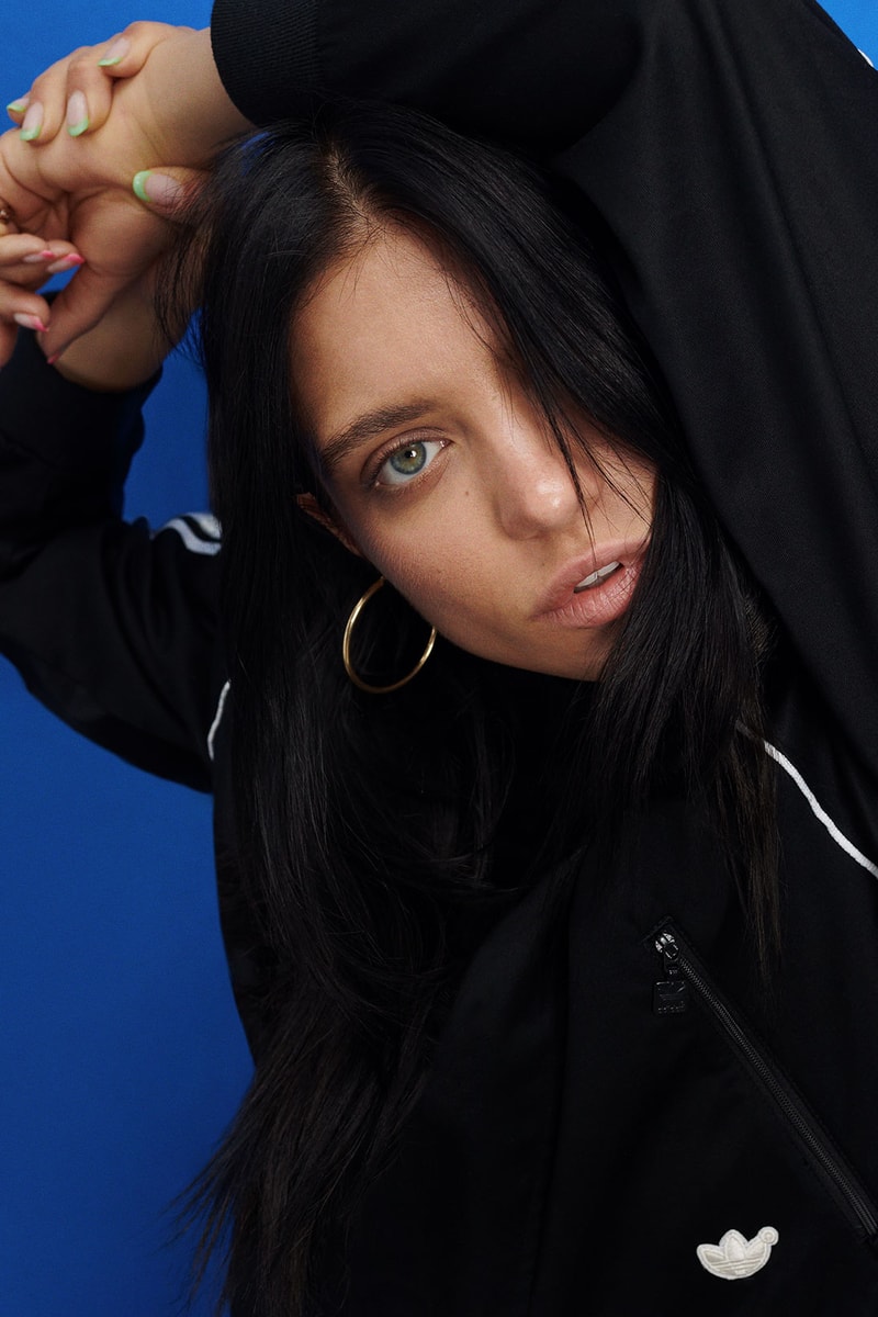 Model Face Closeup adidas Originals Trefoil Logo