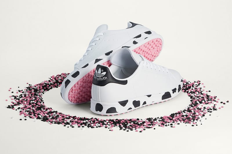 Adidas Wraps Stan Smith Golf Shoe in Cow Print