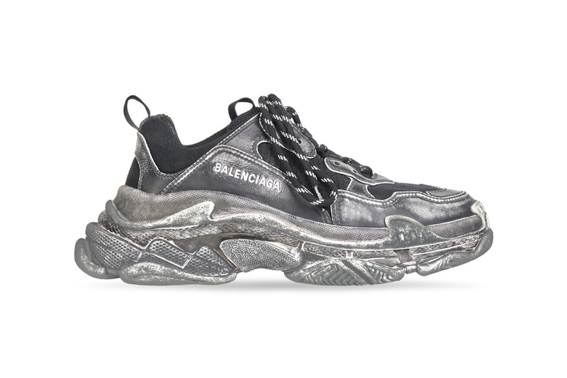 Balenciaga Triple S Sneakers Footwear Shoes Kicks Sneakerhead Faded Colorways Black