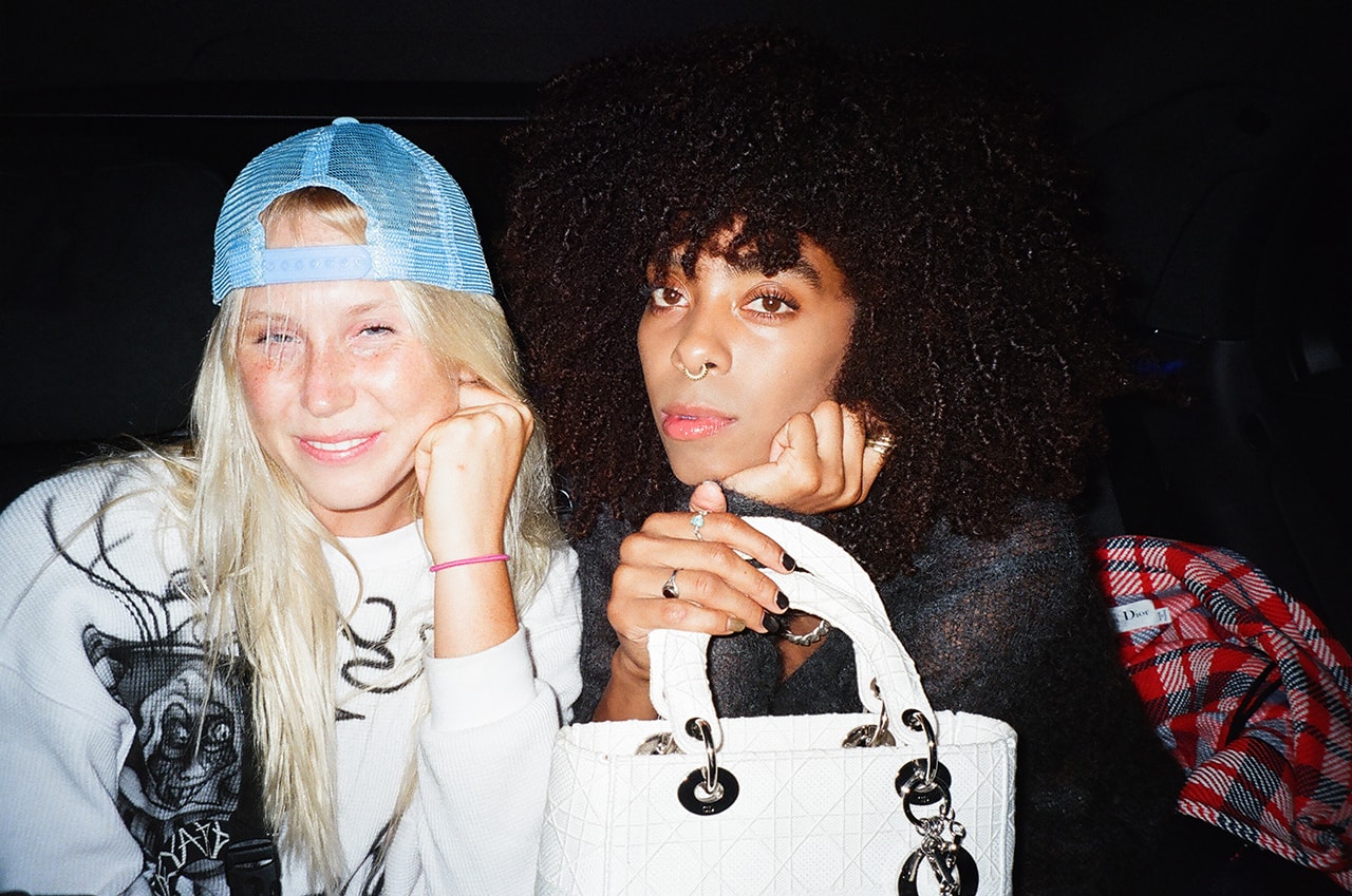 Briana King Skateboarder Model Skater Christian Dior Designer Of Dreams Exhibition Exhibit Brooklyn Museum Opening New York Fashion Week Red Plaid Coat Lady Dior Bag White