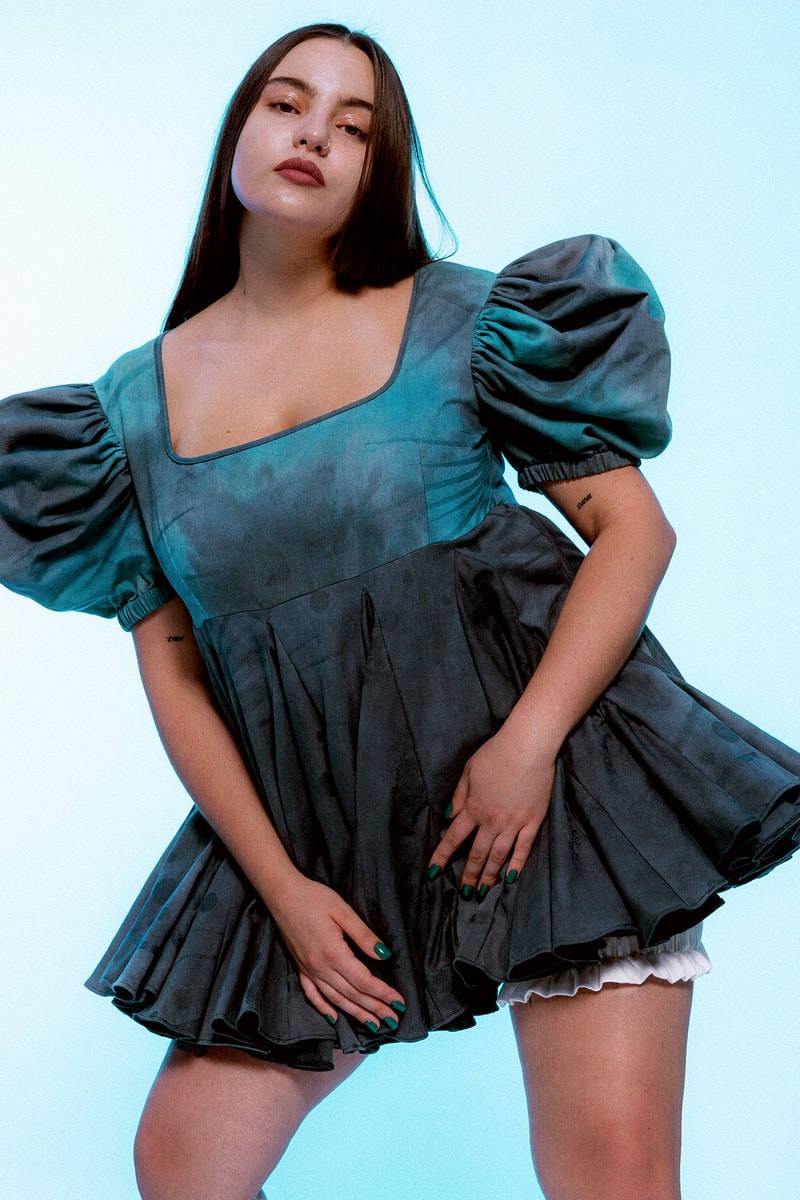Clara Colette Miramon butterfly season one FW21 Puffed Sleeves Dress
