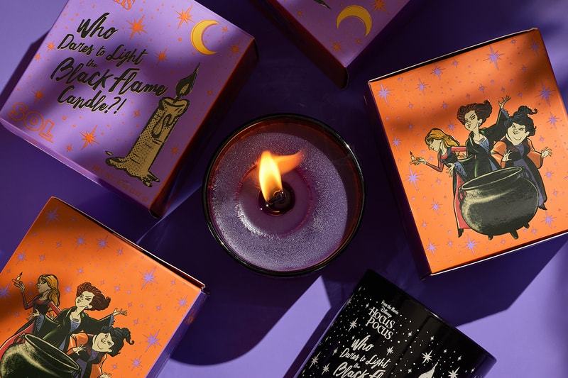 colourpop disney hocus pocus coven crew collaboration candle