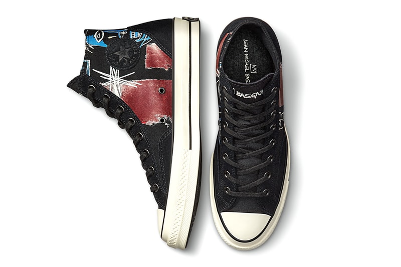 converse x basquiat chuck 70 high top view