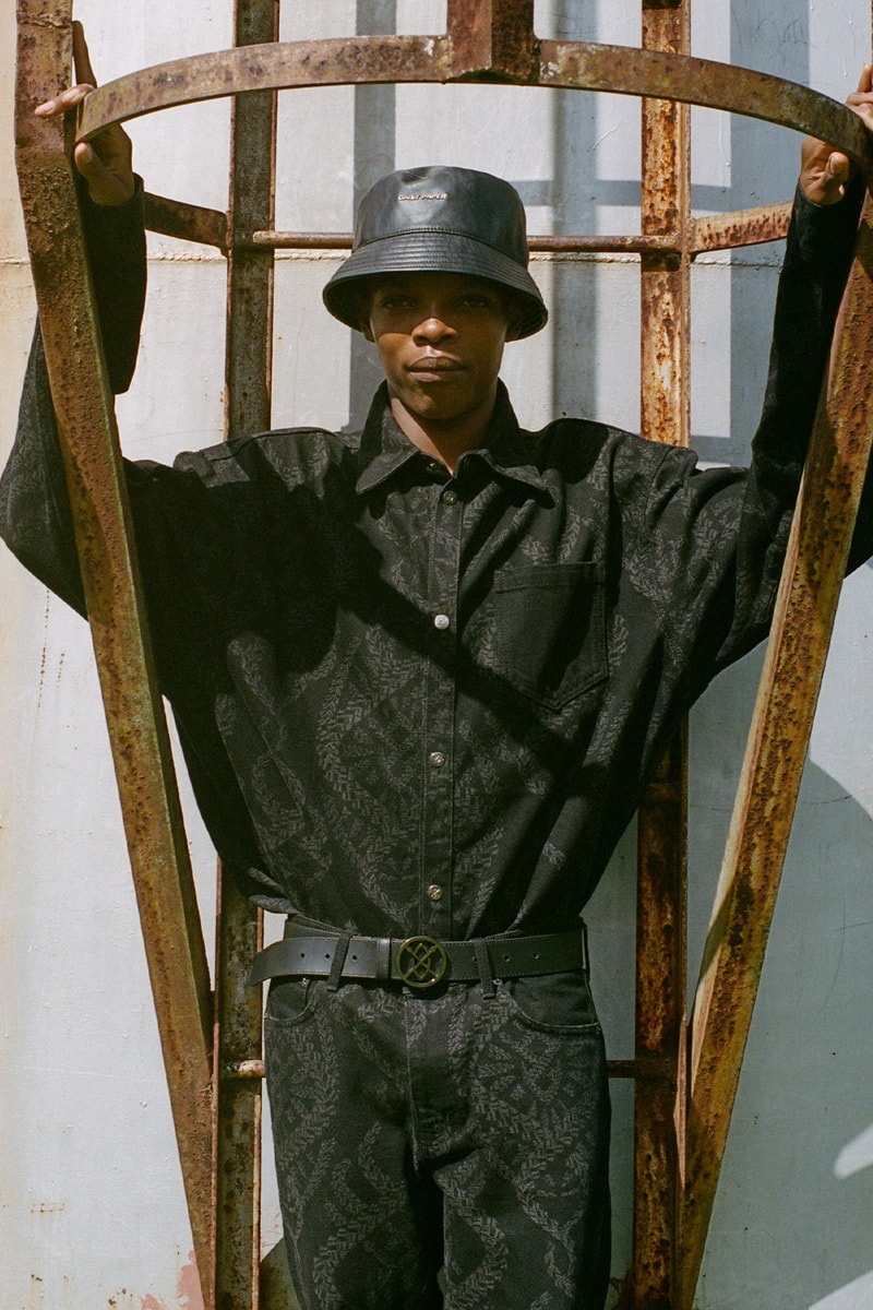 Daily Paper Jamaica FW21 Capsule drak green shirting and pants patterns
