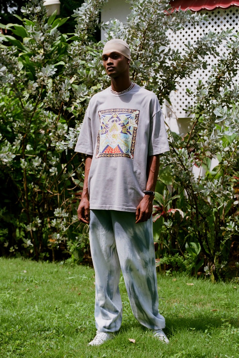 Daily Paper Jamaica FW21 Capsule graphic tees tie dye pants