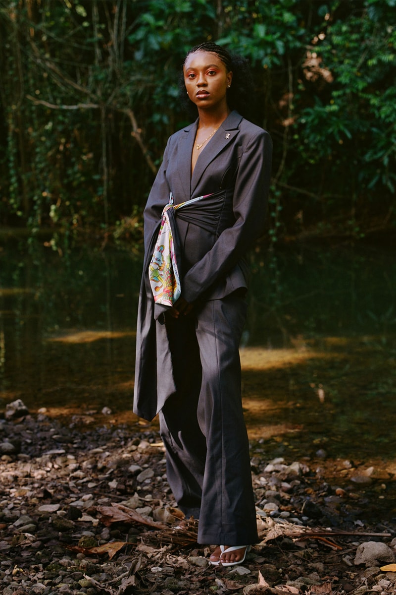 Daily Paper Jamaica FW21 Capsule gray tailored suit