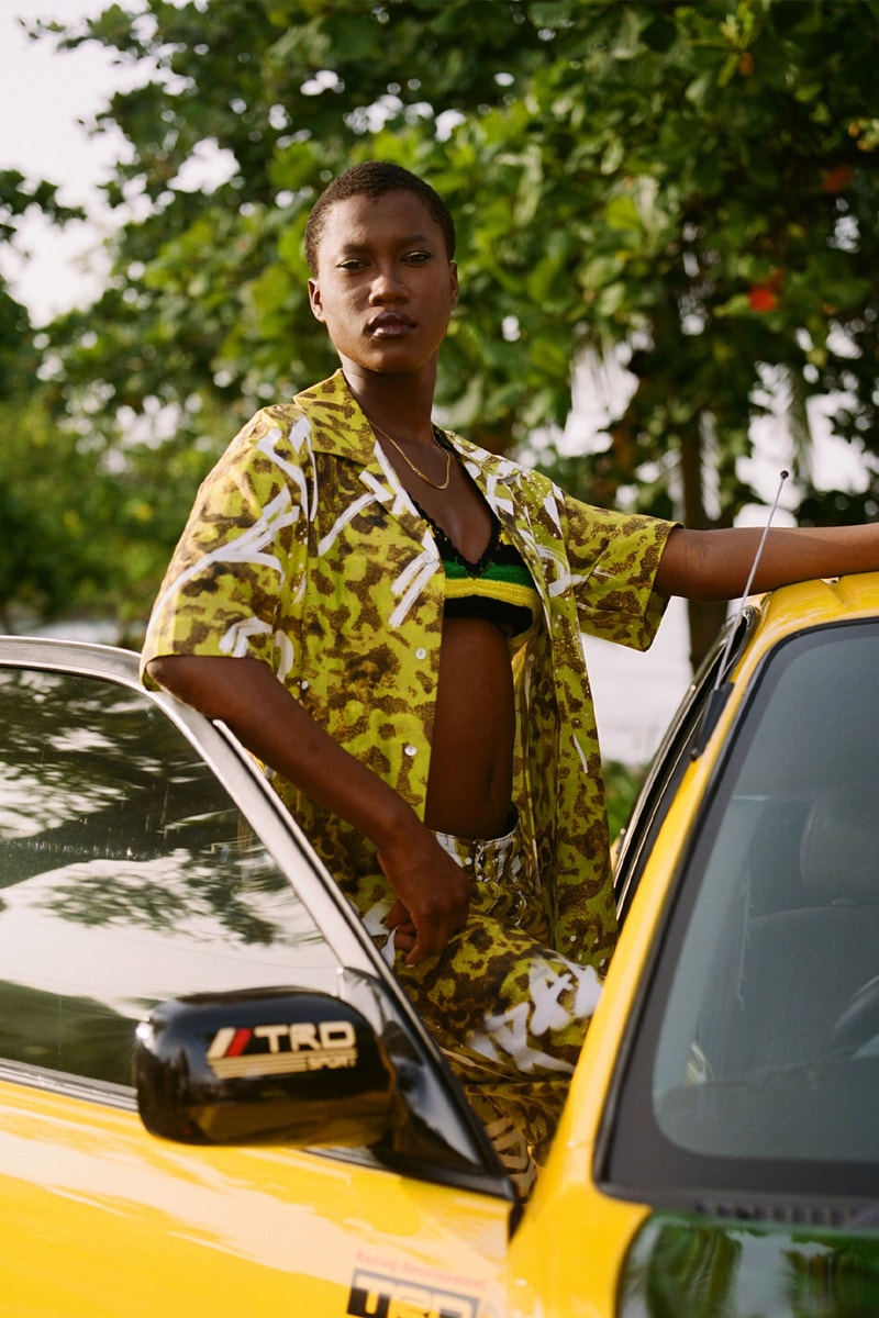 Daily Paper Jamaica FW21 Capsule bright yellow pattern shirting