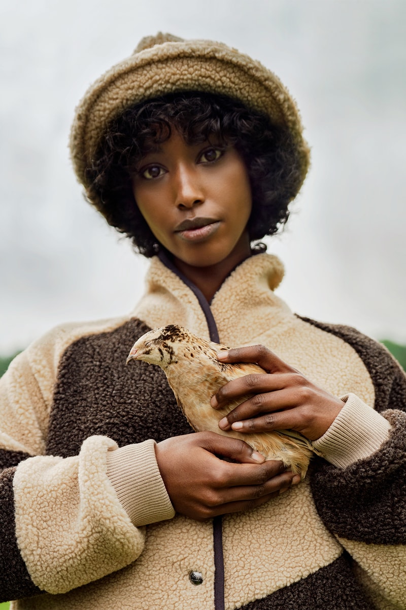 Daniëlle Cathari The Woolrich Woman Fall Winter 2021 FW21 Collection Outerwear Fleece Jacket Bucket Hat