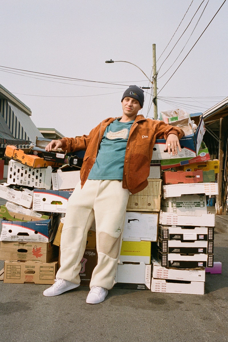 Dime Fall 2021 Drop 1 Collection Lookbook Beanie Jacket Tshirt Sweatpants Sneakers