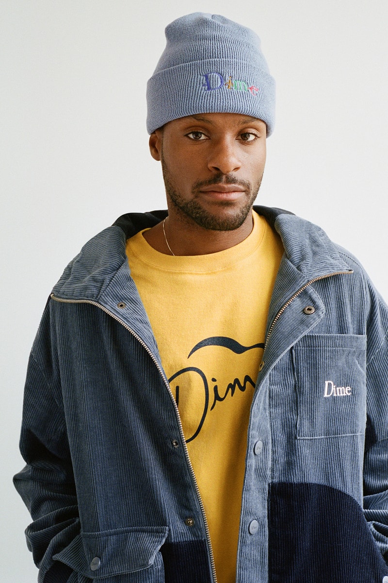 Dime Fall 2021 Drop 1 Collection Lookbook Beanie Jacket Tshirt Sweatpants Sneakers