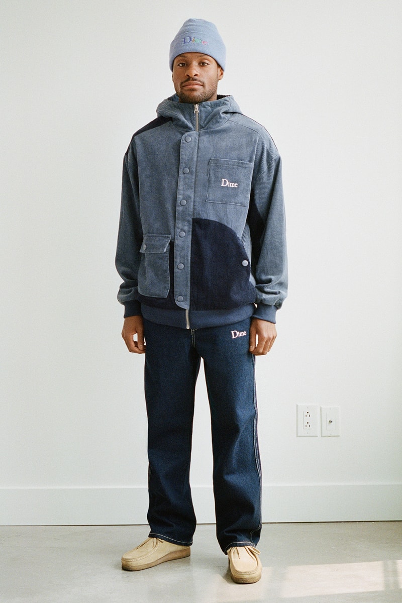 Dime Fall 2021 Drop 1 Collection Lookbook Beanie Jacket Tshirt Sweatpants Sneakers