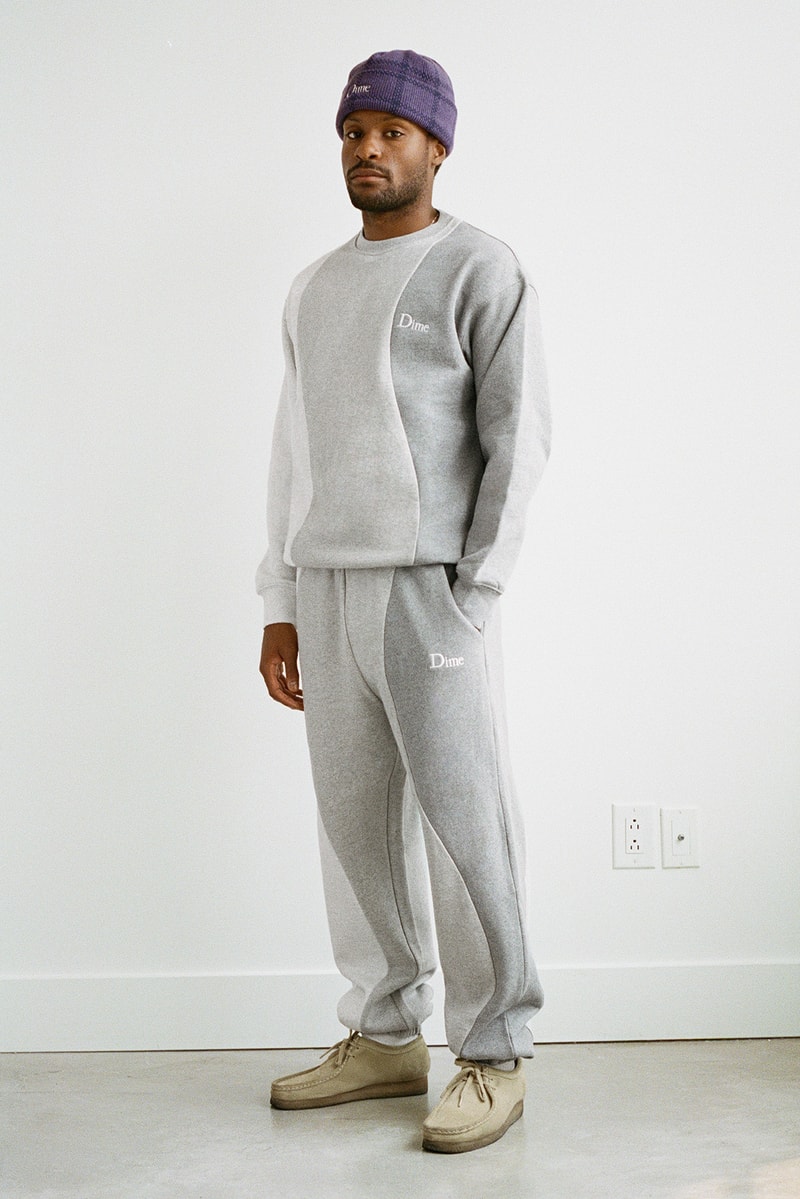 Dime Fall 2021 Drop 1 Collection Lookbook Beanie Jacket Tshirt Sweatpants Sneakers