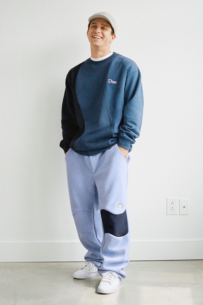 Dime Fall 2021 Drop 1 Collection Lookbook Hat Jacket Tshirt Sweatpants Sneakers