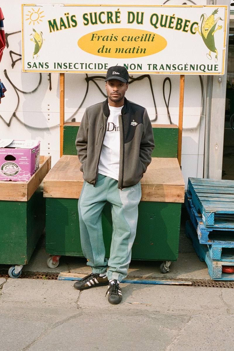 Dime Fall 2021 Drop 1 Collection Lookbook Hat Tshirt Sweatpants