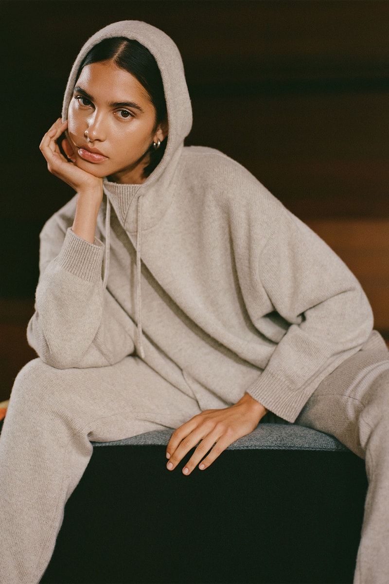 John Elliott womens fall/winter 2021 collection neutral sweatsuit