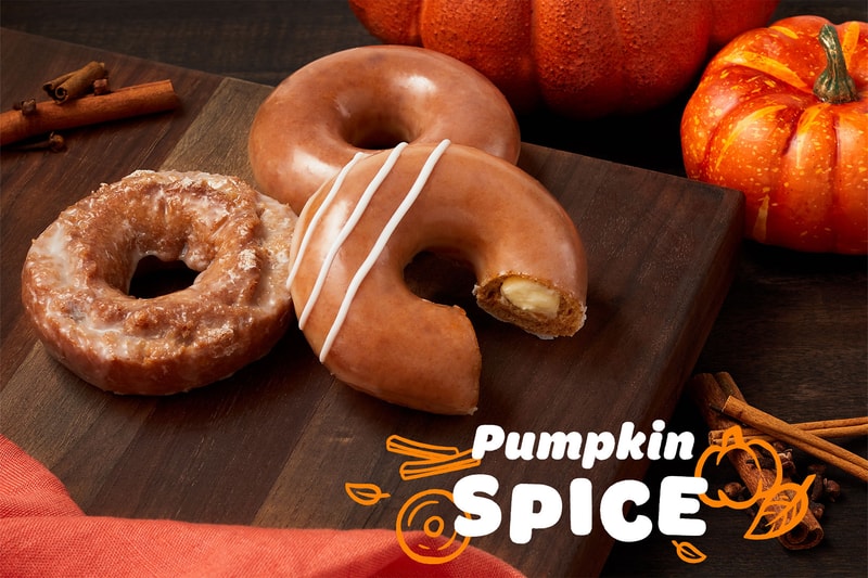 krispy kreme donuts fall for glaze pumpkin spice