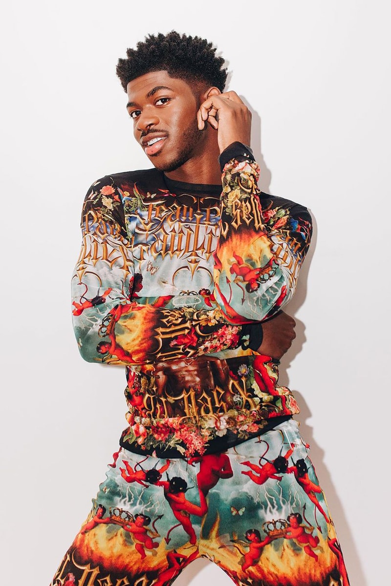 Lil Nas X Jean Paul Gaultier Printed Top Collaboration Montero Album