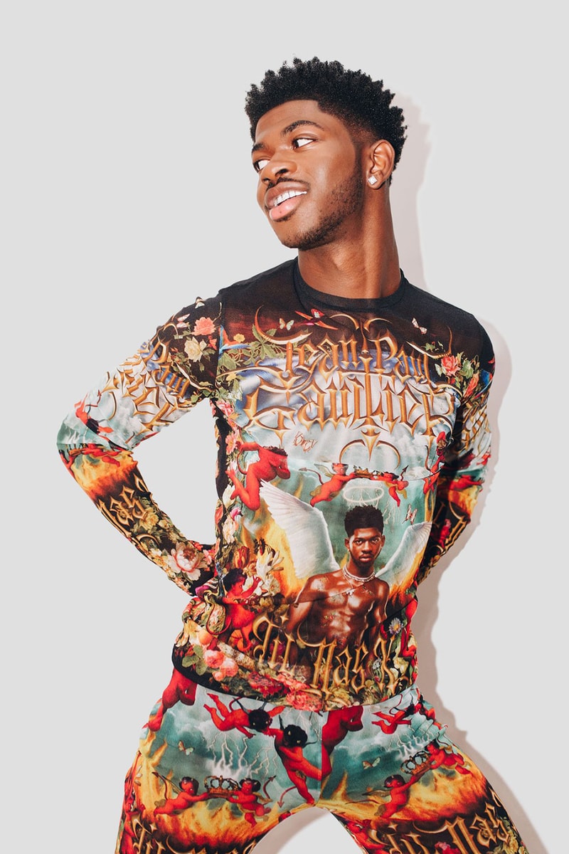 Lil Nas X Jean Paul Gaultier Printed Top Collaboration Montero Album