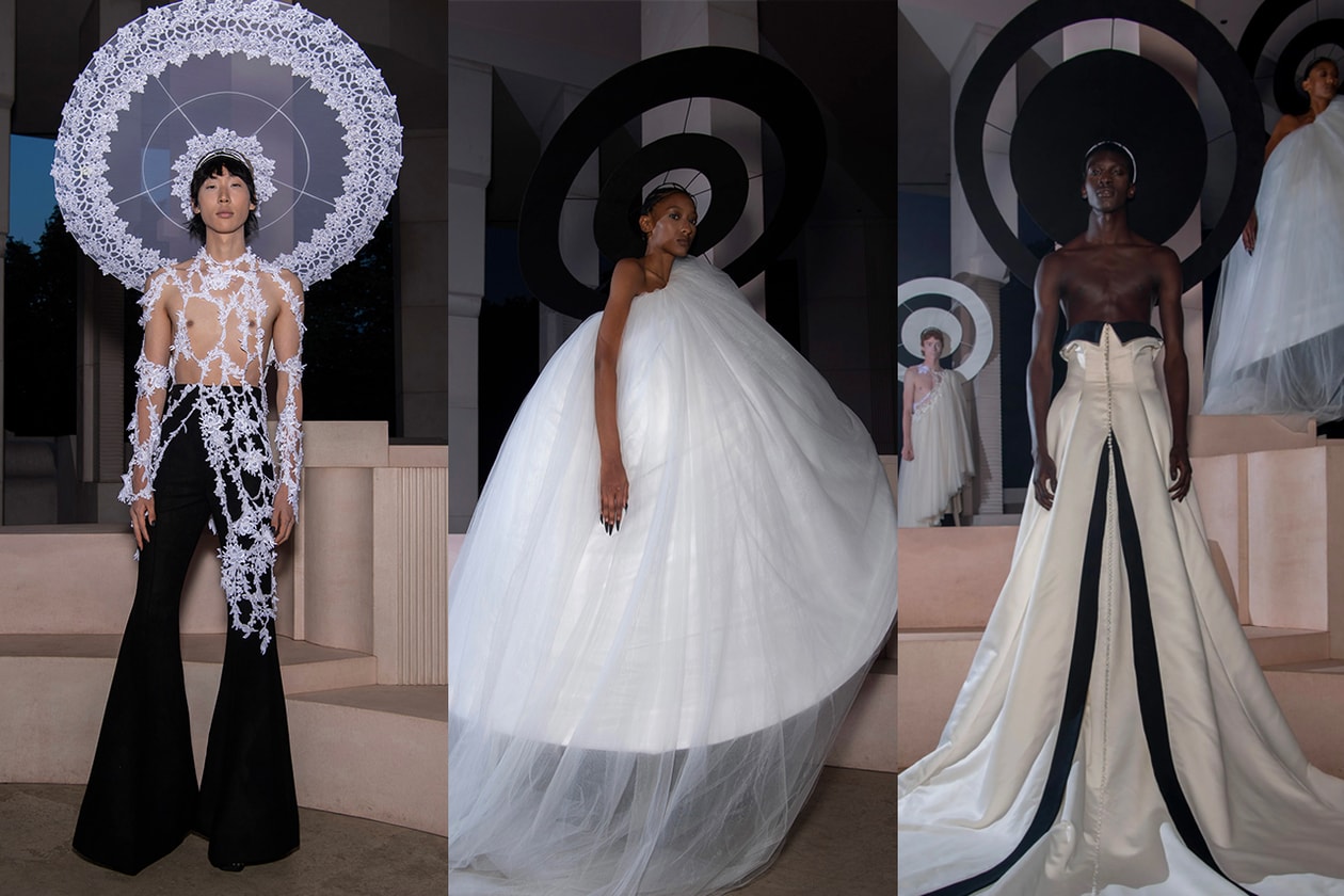 London Fashion Week Spring Summer 2022 SS22 Shows Trends Richard Malone Nensi Dojaka Simone Rocha Yuhan Wang