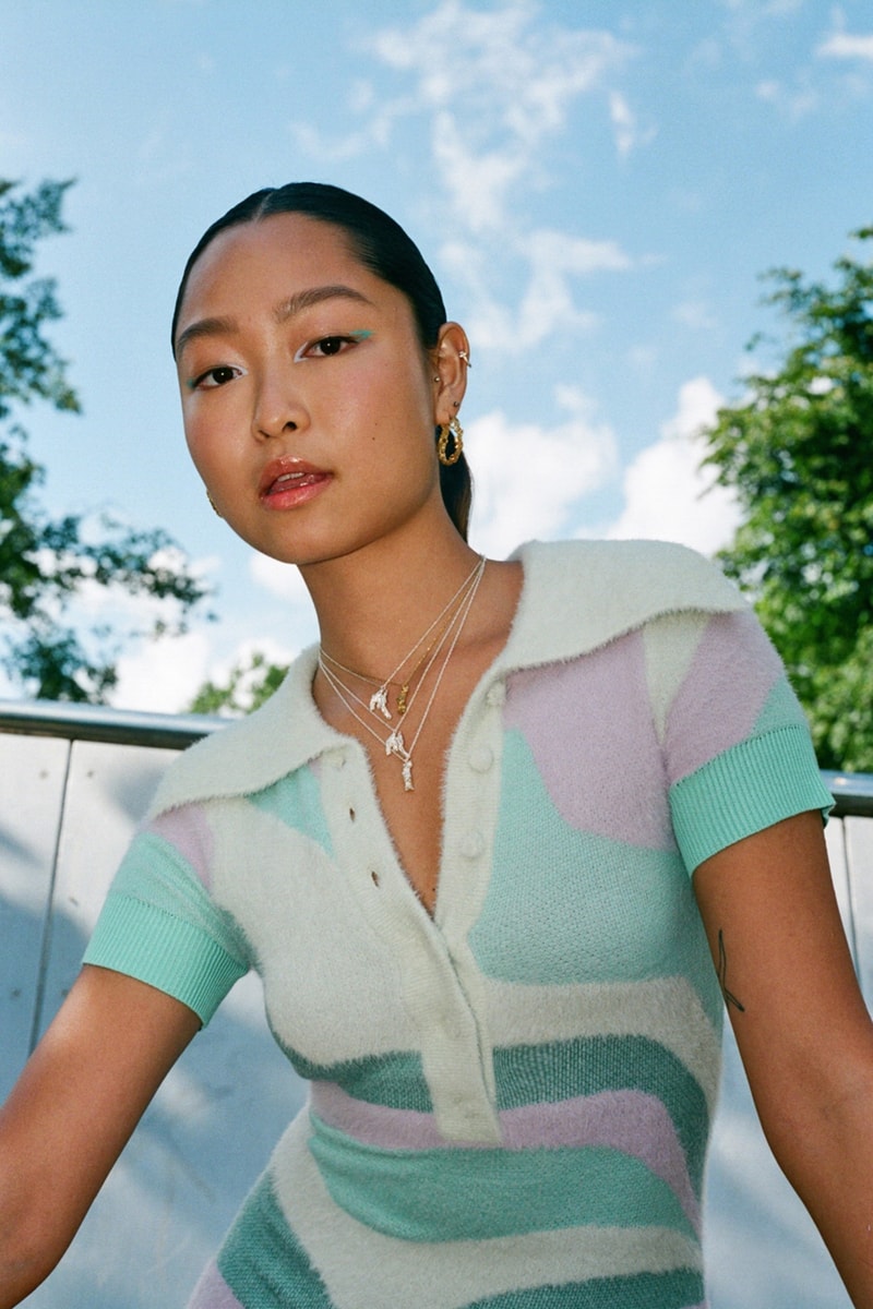 Loveness Lee Alphabet Necklace Collection Jewelry Accessories earrings