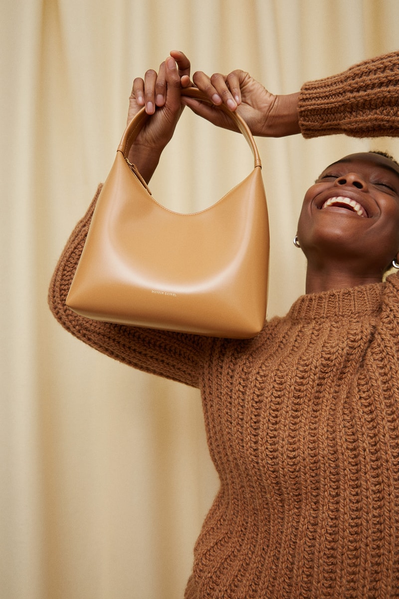 Mansur Gavriel Candy Shoulder Bag Accessory Brown Mustard Yellow 