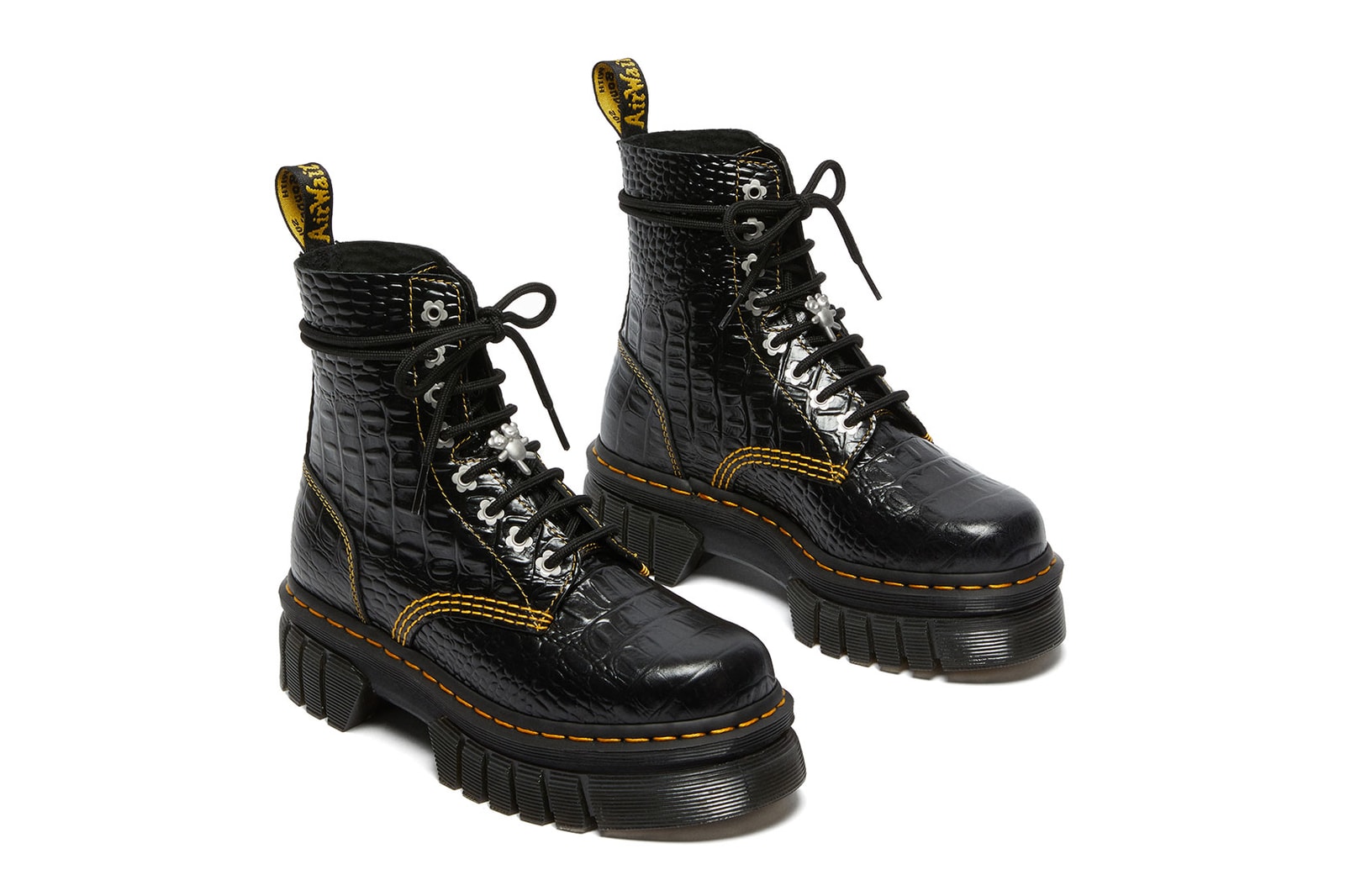 Heaven by Marc Jacobs Dr. Martens Audrick 8i HMJ Croc Boots Collaboration Release Date 