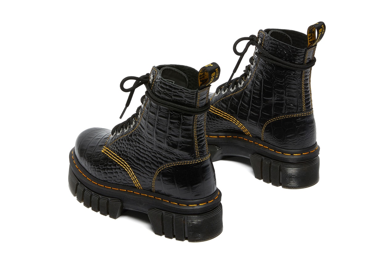 Heaven by Marc Jacobs Dr. Martens Audrick 8i HMJ Croc Boots Collaboration Release Date 