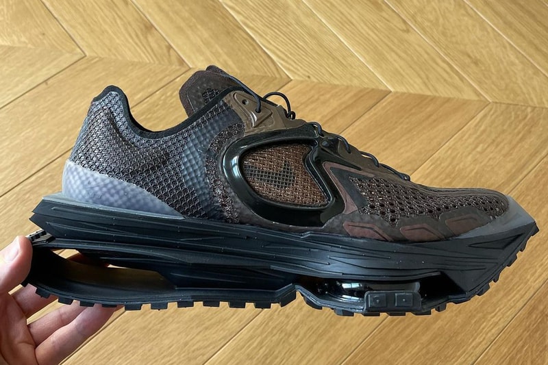 Matthew Williams Nike Zoom MMW 4 Brown Closeup Upper