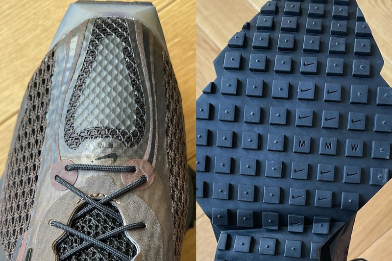 Matthew Williams Nike Zoom MMW 4 Brown Toe Outsole Bottom Details