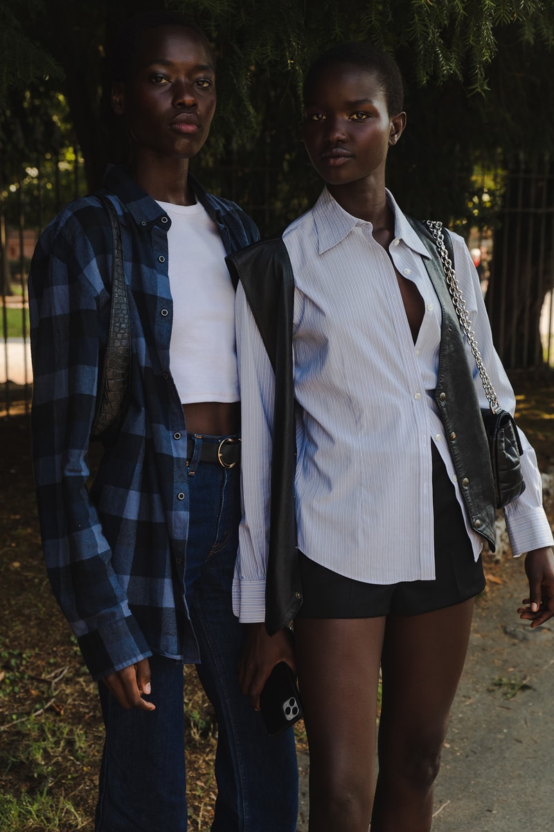 Milan Fashion Week Street Style Spring Summer 2022 SS22 Influencers Outfit Models